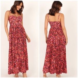 Petal + Pup Achanti pleated maxi dress